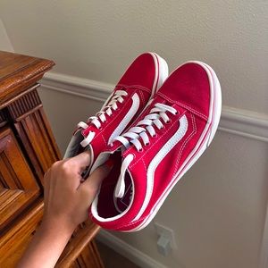 red old skool vans